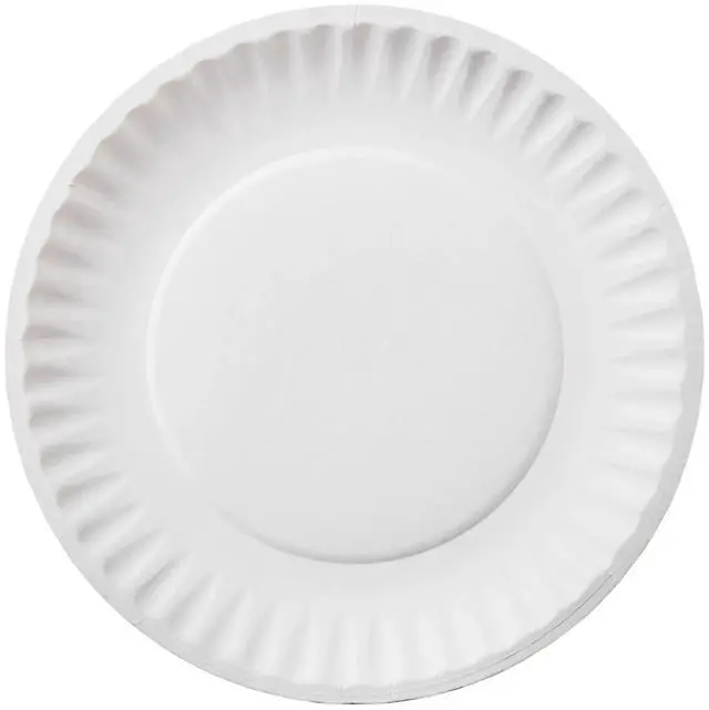Alt view image 2 of 5 - Great Value Coated Disposable Paper Plates, 9 in, 100 Count