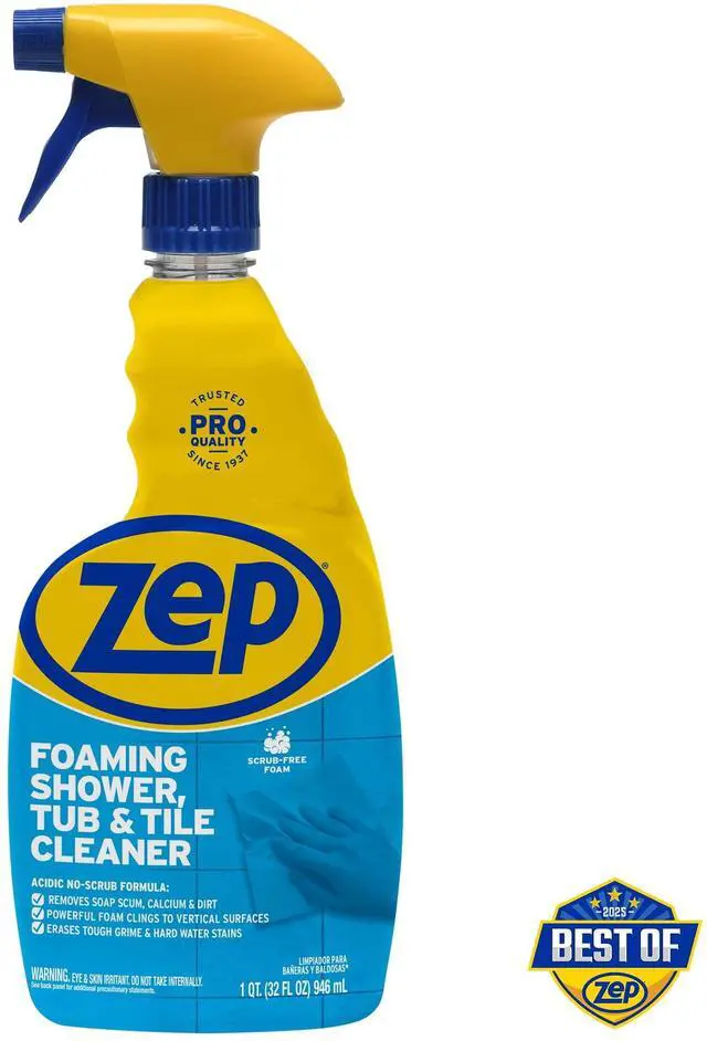 Main image of Zep Foaming Tub and Tile Cleaner, Morning Rain Scent, 32 fl oz