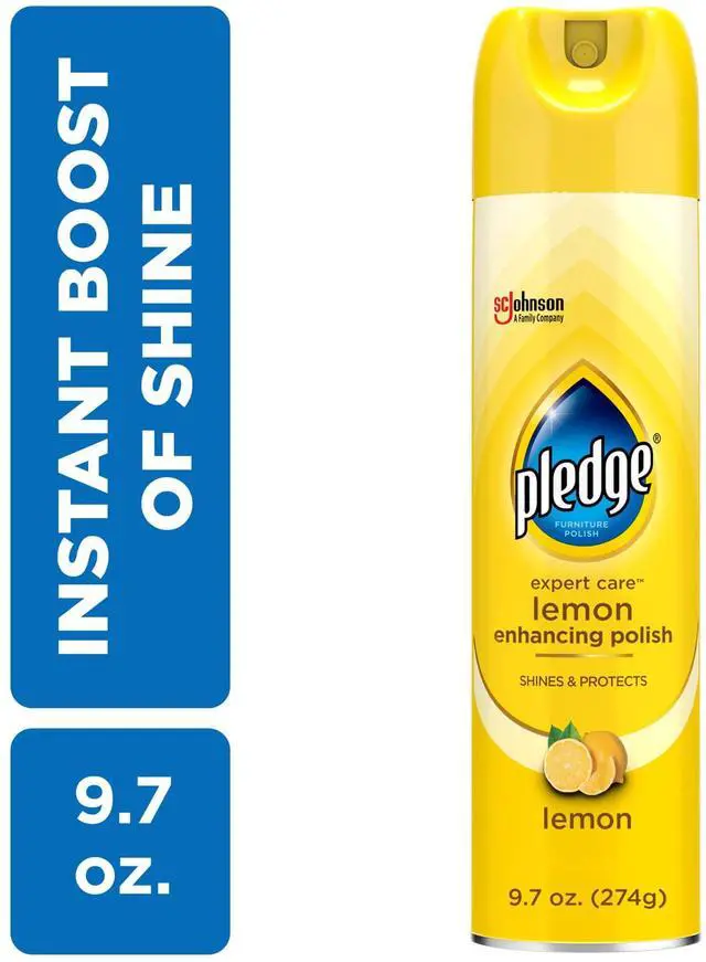 Main image of Pledge® Expert Care, Wood Polish Shines and Protects, Lemon Enhancing, Aerosol, 9.7 oz.