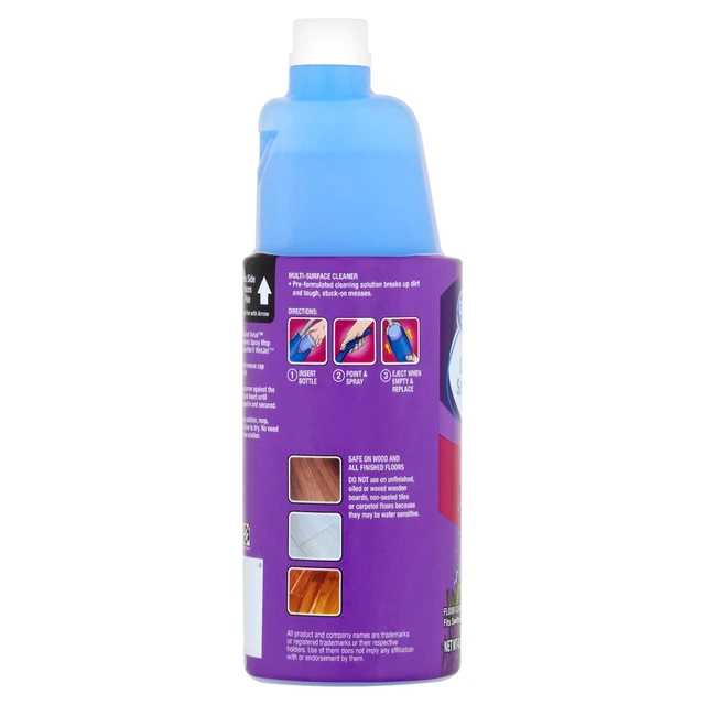 Alt view image 6 of 6 - Great Value Auto Spray Mop Floor Cleaning Solution Refill, 42 fl oz Lavender Scent, 1 Count