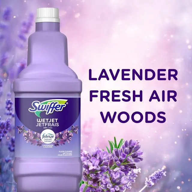Alt view image 6 of 6 - Swiffer Wet Jet Solution Refill, Lavender, 1 x 42.2 fl oz
