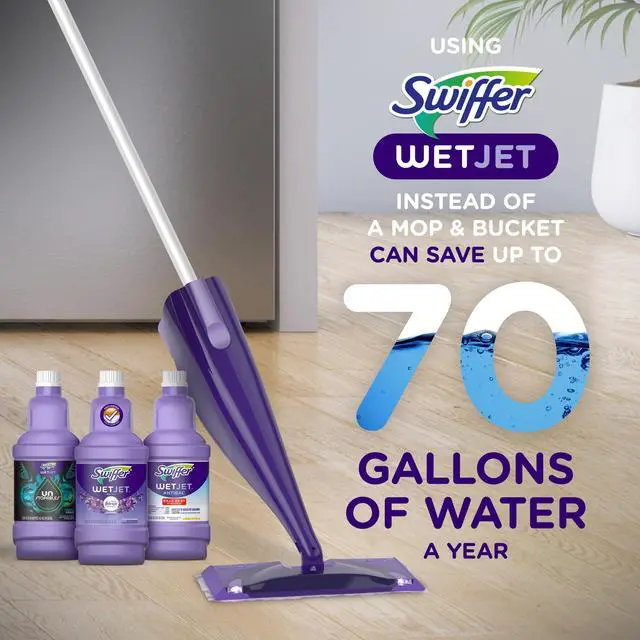 Alt view image 3 of 6 - Swiffer Wet Jet Solution Refill, Lavender, 1 x 42.2 fl oz