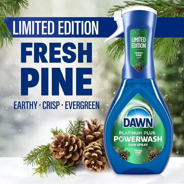 Alt view image 6 of 7 - Dawn Powerwash Spray, Dish Soap, Fresh Pine, Christmas Tree Scent, 1 Starter Kit, 16 fl oz