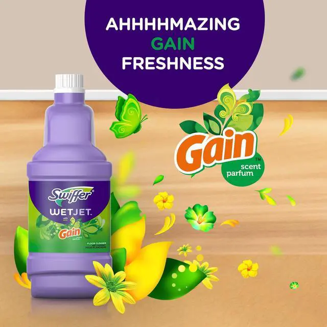 Main image of Swiffer Wet Jet Solution Refill, Gain, 1 x 42.2 fl oz