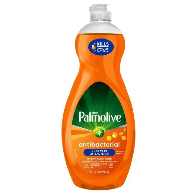 Alt view image 4 of 7 - Palmolive Ultra Concentrated Antibacterial Liquid Dish Soap, Orange Scent, 32.5 Fluid Ounce Bottle