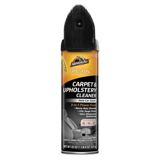 Alt view image 4 of 6 - Armor All FRESH fx Power Foam Automotive Cleaner, Winter Auto Messes, Carpet & Upholstery (New Car Scent, 22 oz)