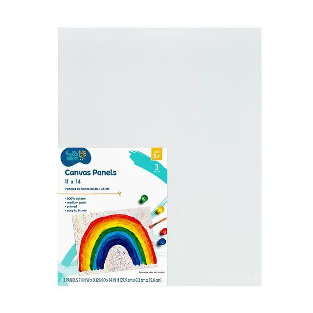 Alt view image 4 of 6 - Hello Hobby 11" x 14" Panel Canvas, 3 Count