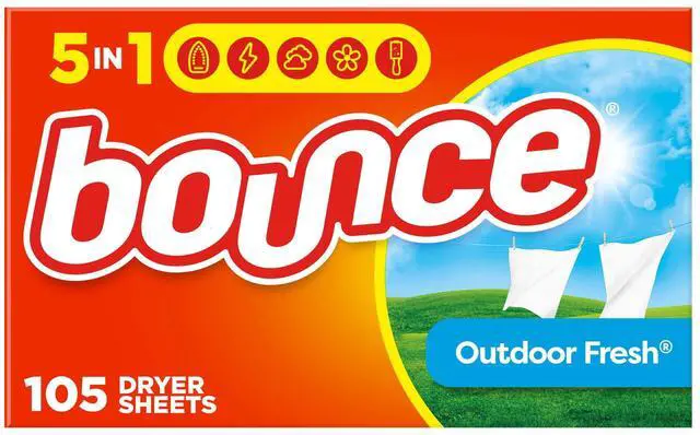 Main image of Bounce Dryer Sheets, Outdoor Fresh Scent, 105 Count