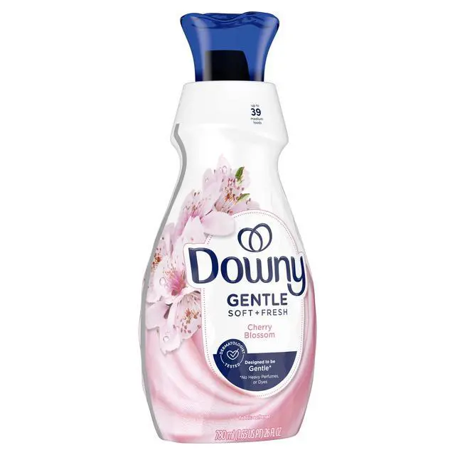 Alt view image 5 of 7 - Downy Gentle Soft and Fresh Liquid Fabric Softener, Cherry Blossom Scent, 26 fl oz, 39 Loads