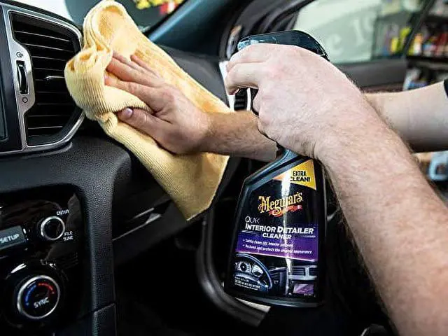 Alt view image 2 of 7 - Meguiar's Quik Interior Detailer Cleaner, Quick Detailer Spray Cleans and Refresh Car Interiors, Use on Plastics, Leather & Rubber, Dashboards, Trim in Cars, Trucks & SUVs - 16 fl oz Spray Bottle