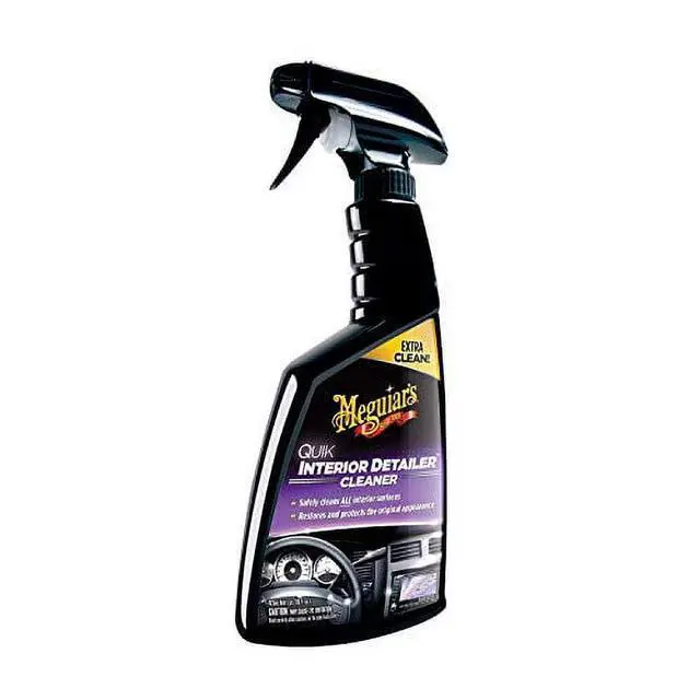 Alt view image 3 of 7 - Meguiar's Quik Interior Detailer Cleaner, Quick Detailer Spray Cleans and Refresh Car Interiors, Use on Plastics, Leather & Rubber, Dashboards, Trim in Cars, Trucks & SUVs - 16 fl oz Spray Bottle