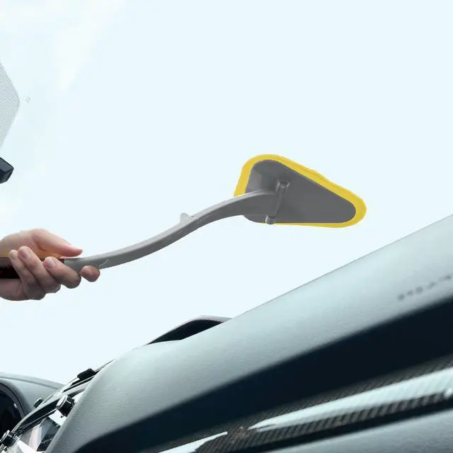 Alt view image 4 of 4 - Auto Drive 19" Foldable Handle Reusable Microfiber Windshield Cleaner Tool