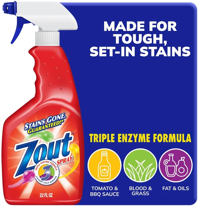 Main image of Zout Laundry Stain Remover Spray, Triple Enzyme Formula, 22 oz, 1 Pack