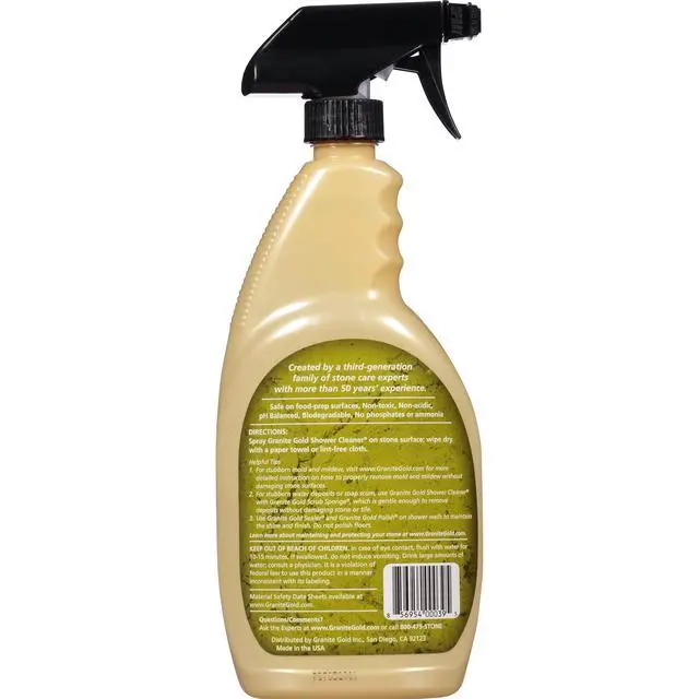 Alt view image 5 of 6 - Granite Gold Shower Cleaner, 24 fl oz Spray, Stone Shower, Tub & Tile Cleaner