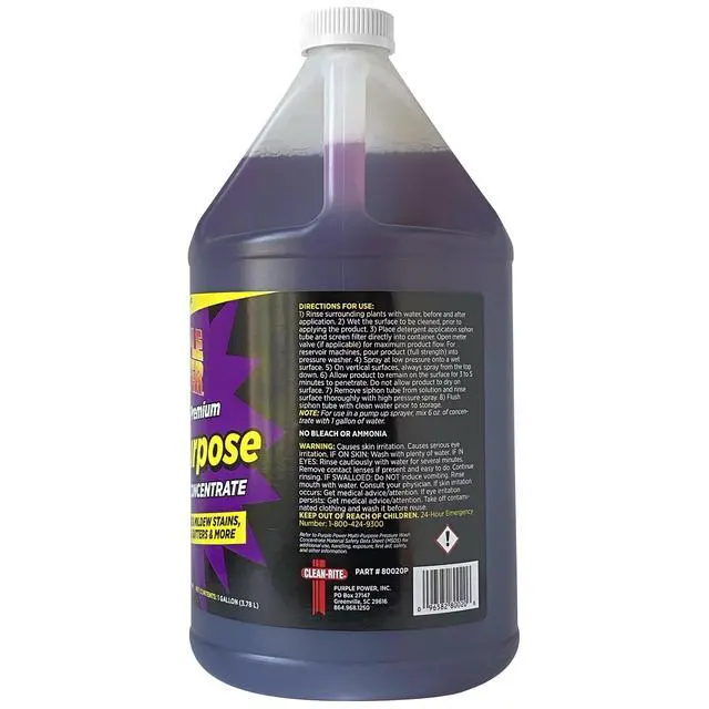 Alt view image 4 of 4 - Purple Power Heavy-Duty Premium Multi-Purpose Pressure Wash, 1 Gallon