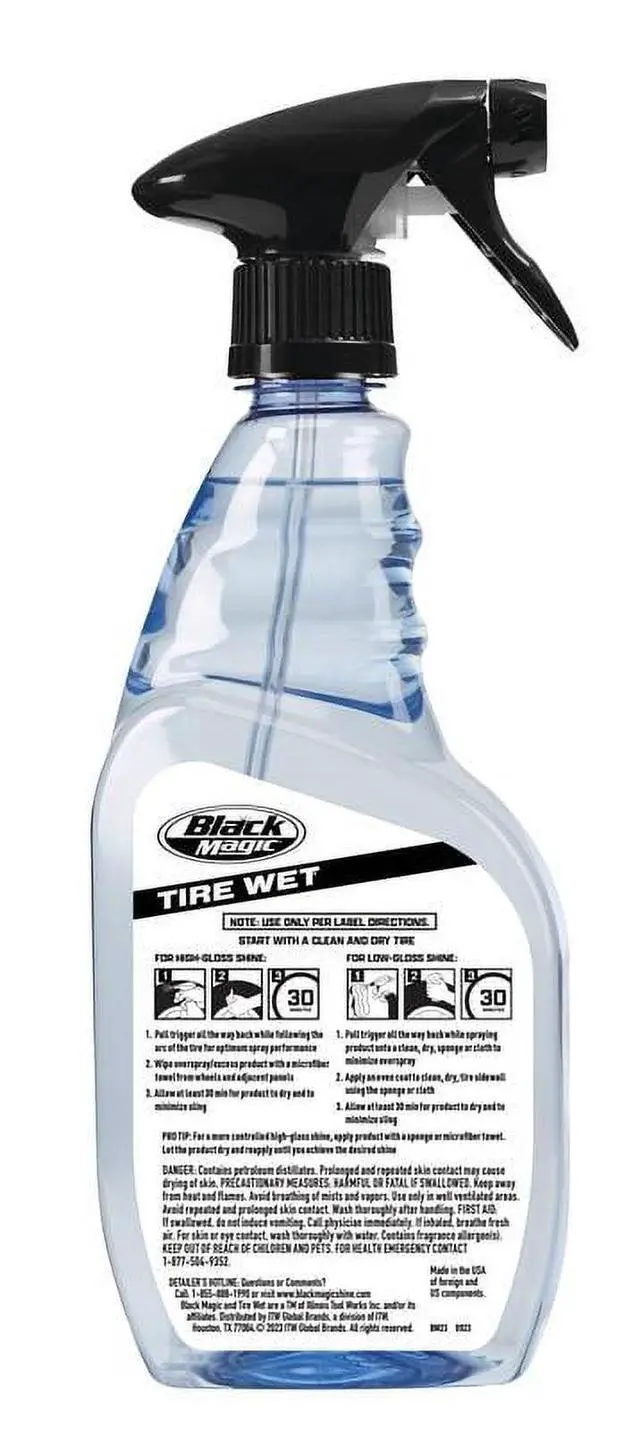 Alt view image 4 of 5 - Black Magic Tire Wet 23 oz. Tire Shine Lasts Up to 4 Weeks - BM23