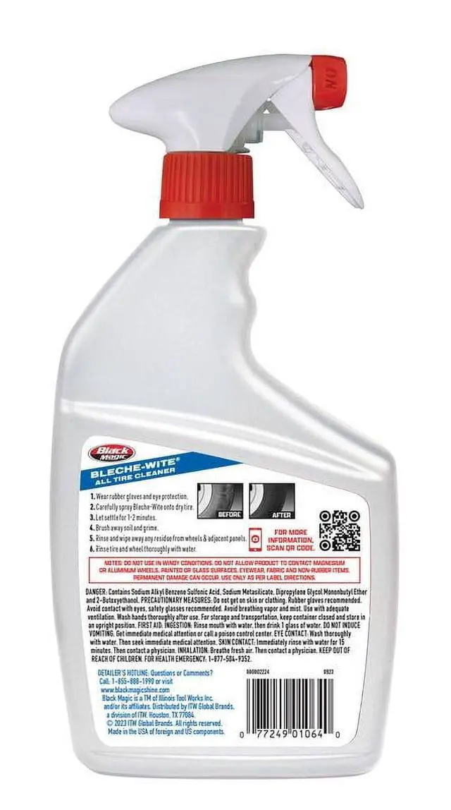 Alt view image 2 of 4 - Black Magic Bleche-Wite Tire Cleaner, 32 oz. - 120066