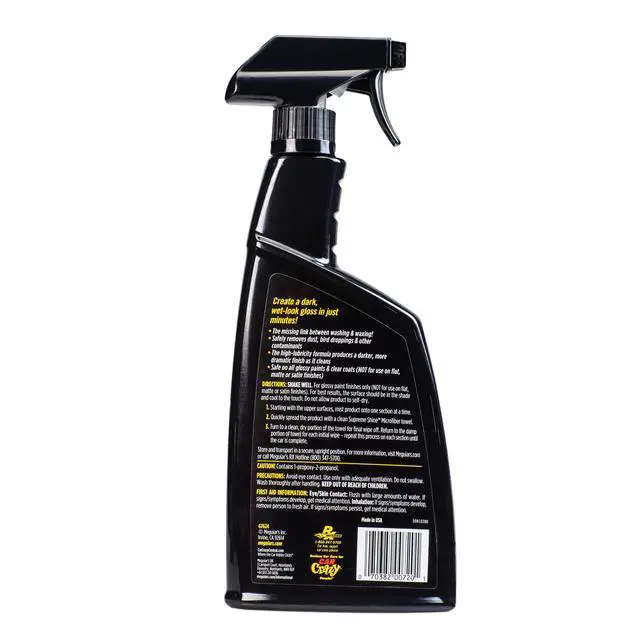 Alt view image 3 of 6 - Meguiar's Gold Class Premium Quik Detailer Spray Detailer for Rich Gloss, G7624, 24 Oz