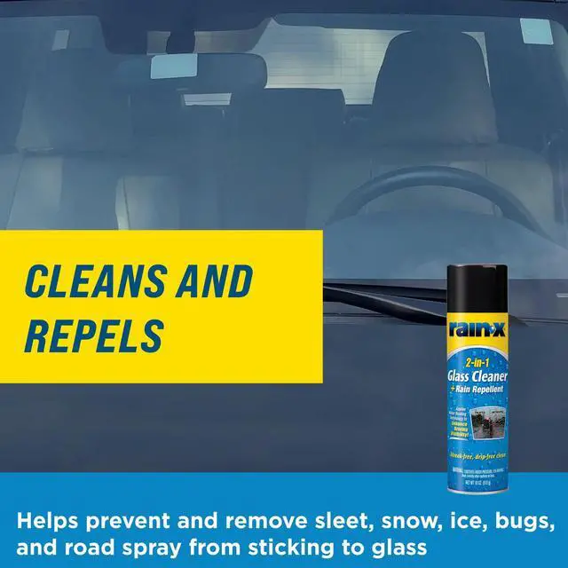 Alt view image 6 of 7 - RainX 2 in 1 Glass Cleaner and Rain Repellent, 18 Ounce Aerosol - 5080233W