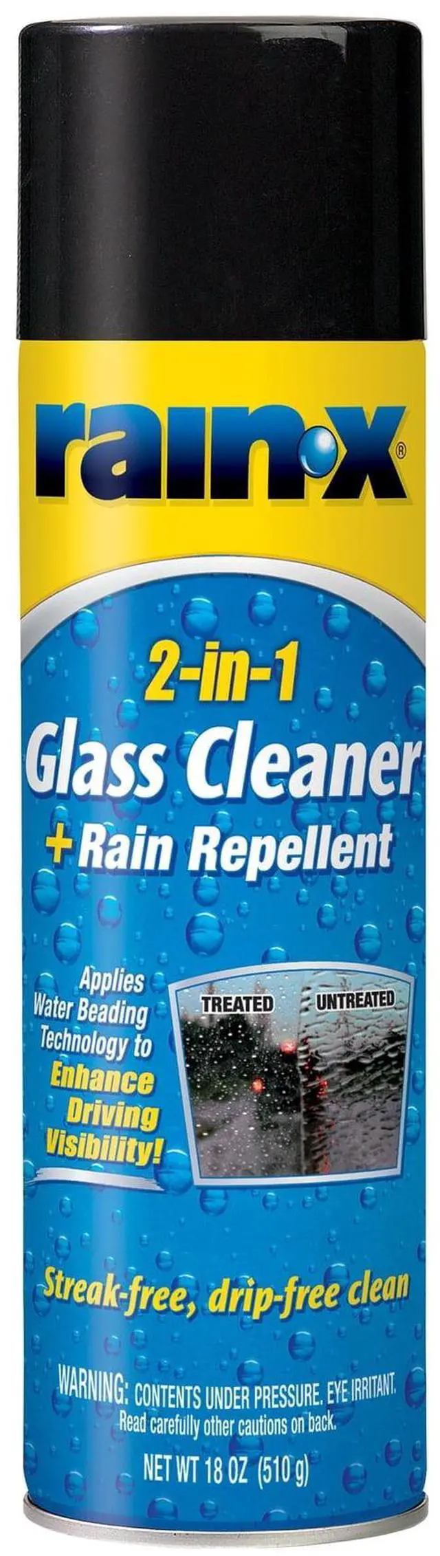 Alt view image 7 of 7 - RainX 2 in 1 Glass Cleaner and Rain Repellent, 18 Ounce Aerosol - 5080233W