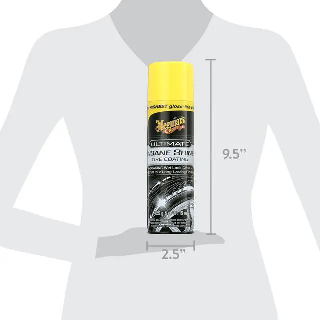 Alt view image 4 of 7 - Meguiar's Ultimate Insane Shine Tire Coating, G190315, 15 oz
