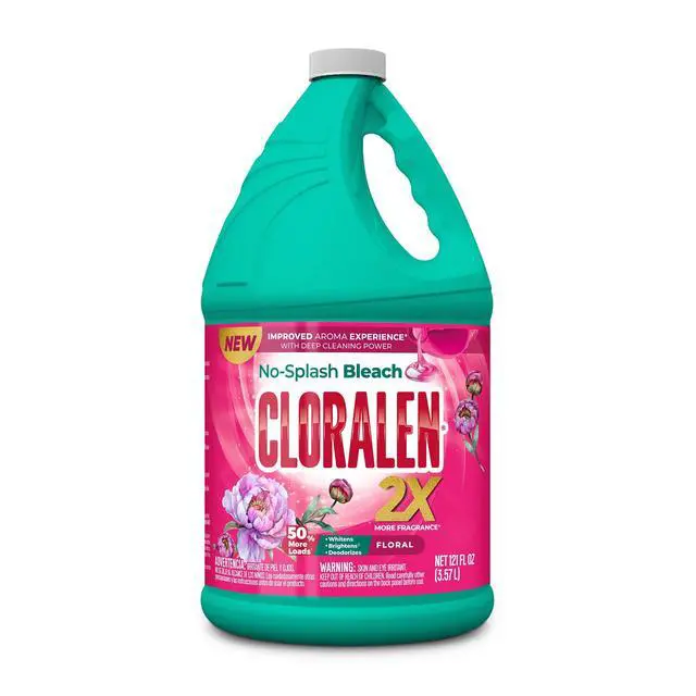 Alt view image 2 of 7 - Cloralen No-Splash Liquid Scented Bleach, All Purpose Cleaner - Floral Scent, 121 fl oz