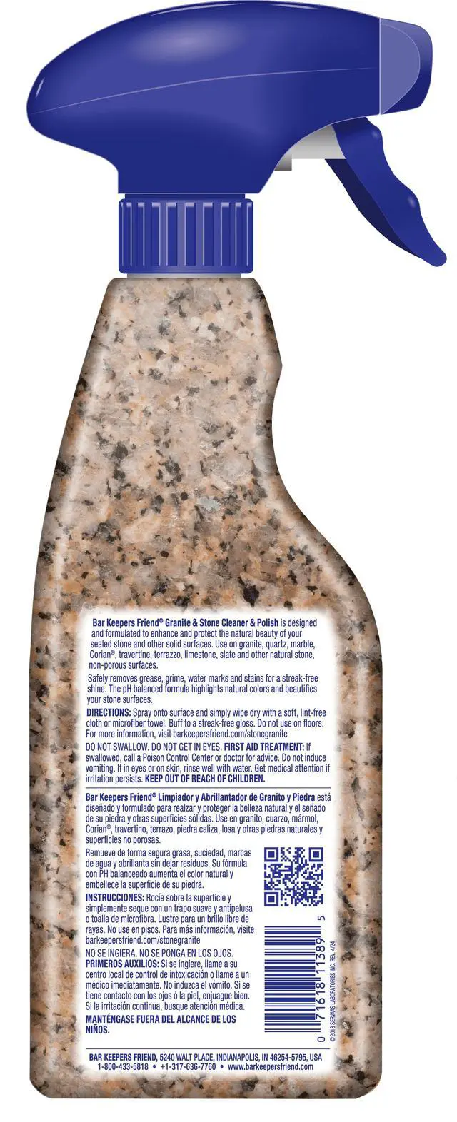 Alt view image 7 of 7 - Bar Keepers Friend Granite & Stone Cleaner and Polish 25.4 fl oz