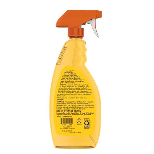 Alt view image 6 of 6 - Orange Glo Wood Furniture 2-in-1 Clean & Polish Spray, 16 oz.