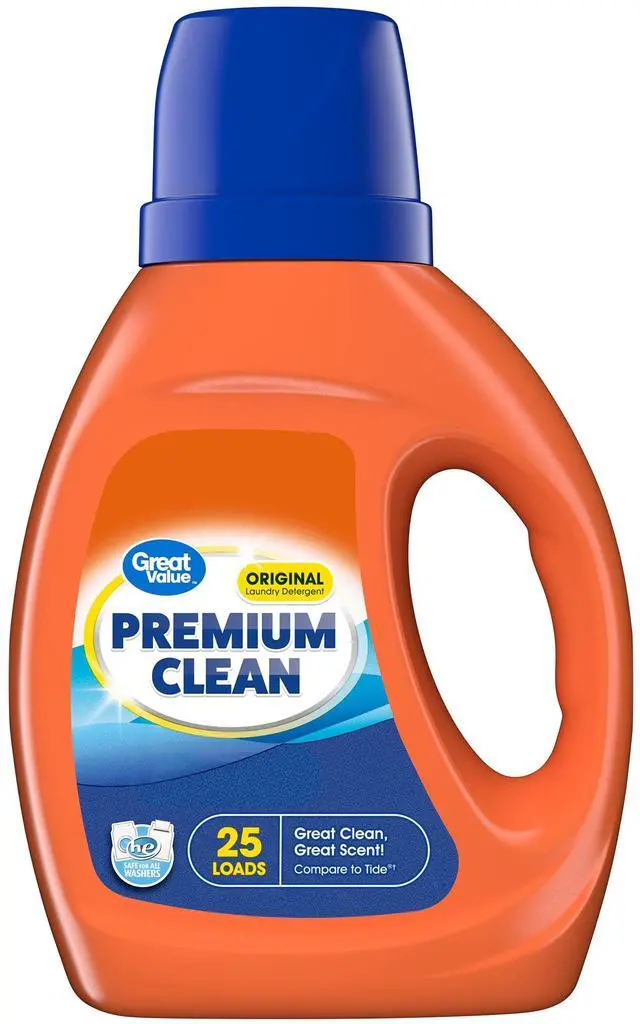 Main image of Great Value Premium Clean Original Laundry Detergent 34 fl oz, 25 loads