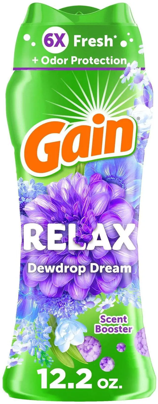 Main image of Gain In-Wash Laundry Scent Booster Beads, Relax, Dewdrop Dream, 12.2 oz