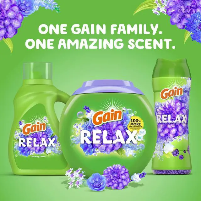 Alt view image 5 of 6 - Gain In-Wash Laundry Scent Booster Beads, Relax, Dewdrop Dream, 12.2 oz