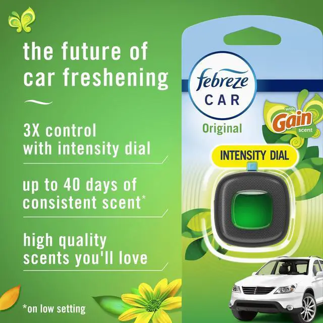 Alt view image 3 of 5 - Febreze Car Air Freshener, Odor-Fighting Car Vent Clip, Gain Original, 3 Count
