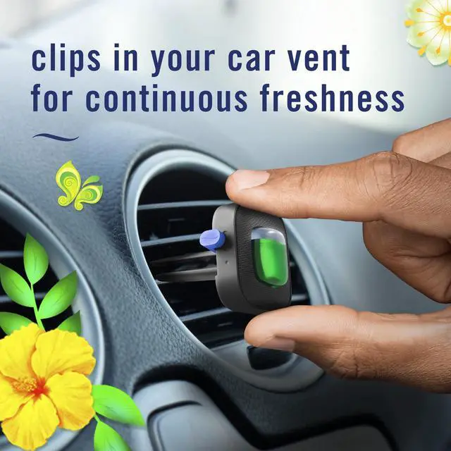 Alt view image 5 of 5 - Febreze Car Air Freshener, Odor-Fighting Car Vent Clip, Gain Original, 3 Count