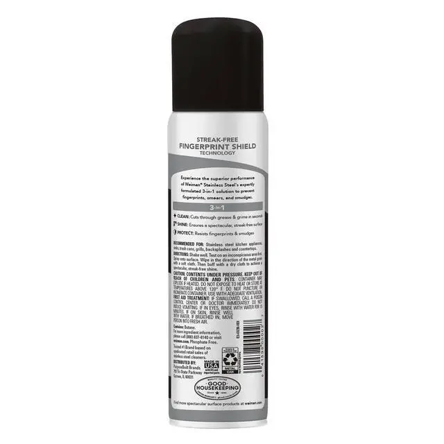 Alt view image 3 of 6 - Weiman Stainless Steel Cleaner & Polish Spray for Kitchen and Home Appliances, 12 oz, Floral Scent
