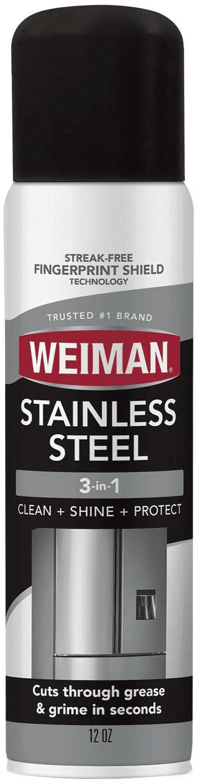 Main image of Weiman Stainless Steel Cleaner & Polish Spray for Kitchen and Home Appliances, 12 oz, Floral Scent