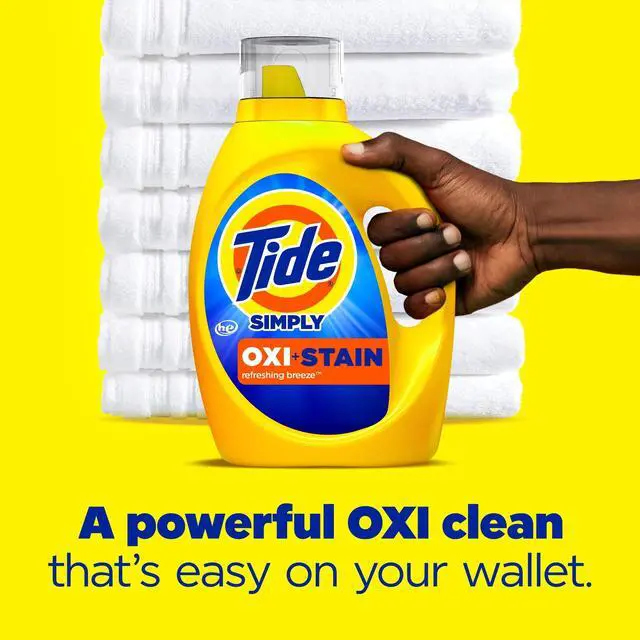 Alt view image 5 of 7 - Tide Simply Oxi Boost + Ultra Stain Release, Refreshing Breeze, 22 Loads, 31 fl oz