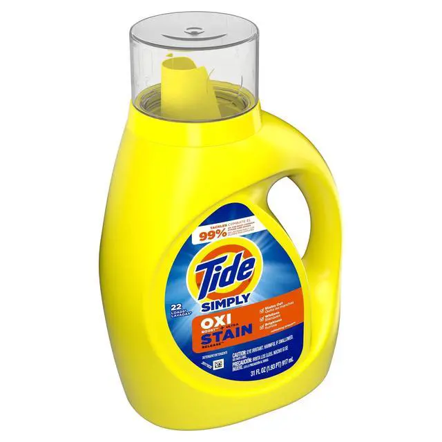 Alt view image 3 of 7 - Tide Simply Oxi Boost + Ultra Stain Release, Refreshing Breeze, 22 Loads, 31 fl oz