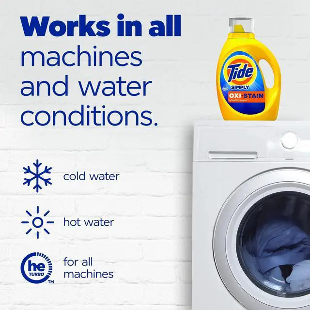 Alt view image 2 of 7 - Tide Simply Oxi Boost + Ultra Stain Release, Refreshing Breeze, 22 Loads, 31 fl oz