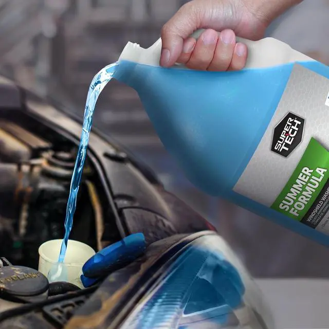Alt view image 6 of 7 - (2 pack) Super Tech Summer Formula +32F Windshield Washer Fluid for All Vehicle Types, 1 Gallon