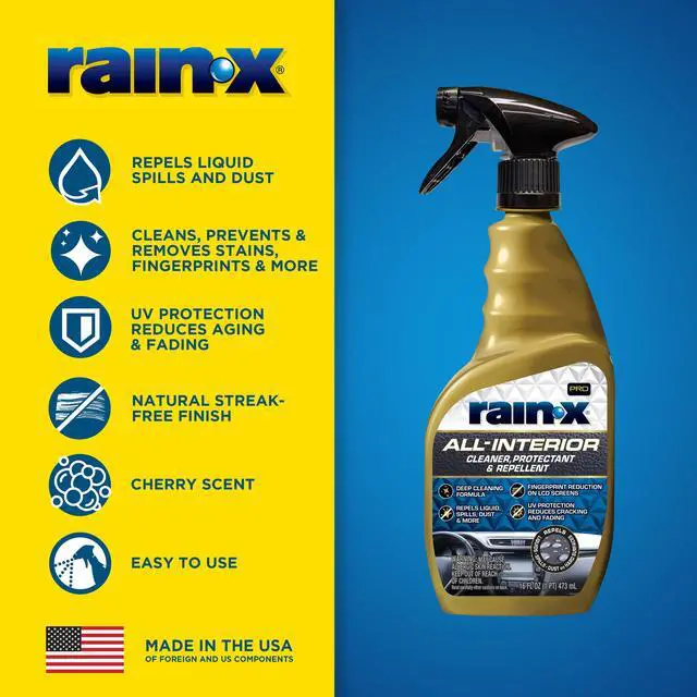 Alt view image 6 of 6 - Rain-X Pro All Interior Cleaner, Protectant & Repellent, 16oz