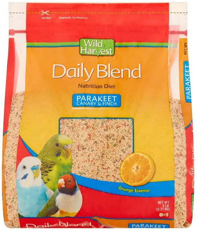 Main image of Wild Harvest Parakeet, Canary & Finch Daily Nutrition Blend, 5 lb