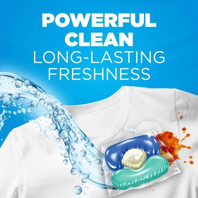 Alt view image 4 of 6 - ARM & HAMMER Clean Burst 5-in-1 Laundry Detergent Power Paks, Powerfully Clean, Clean Burst Scent, 42 Count