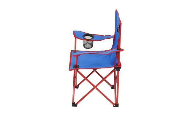 Alt view image 6 of 6 - Ozark Trail Kids Quad Camp Chair with Cupholder, Blue