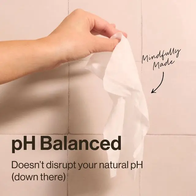 Alt view image 4 of 6 - The Honest Company Flushable Wipes for Adults, Fragrance Free and Hypoallergenic Wet Wipes, Tropical Leaves, 42 Count
