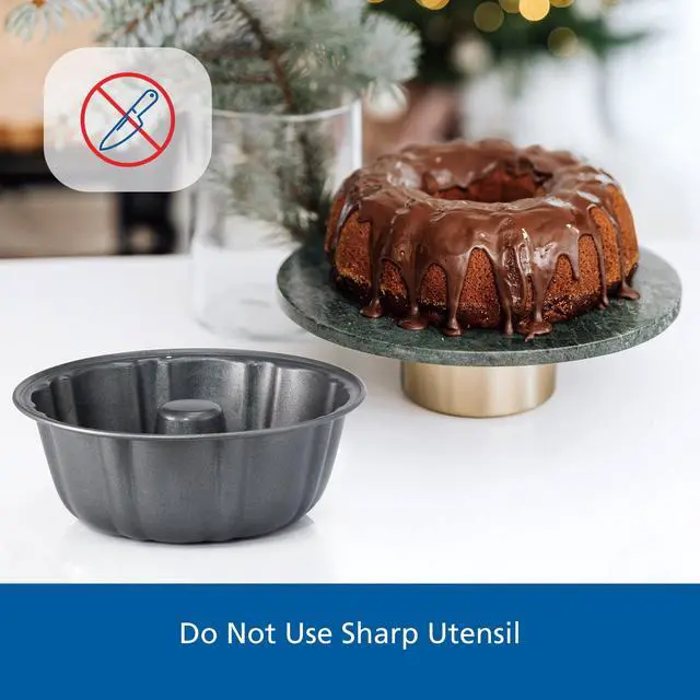 Alt view image 2 of 6 - Mainstays 6 inch Mini Fluted Cake Pan, Carbon Steel