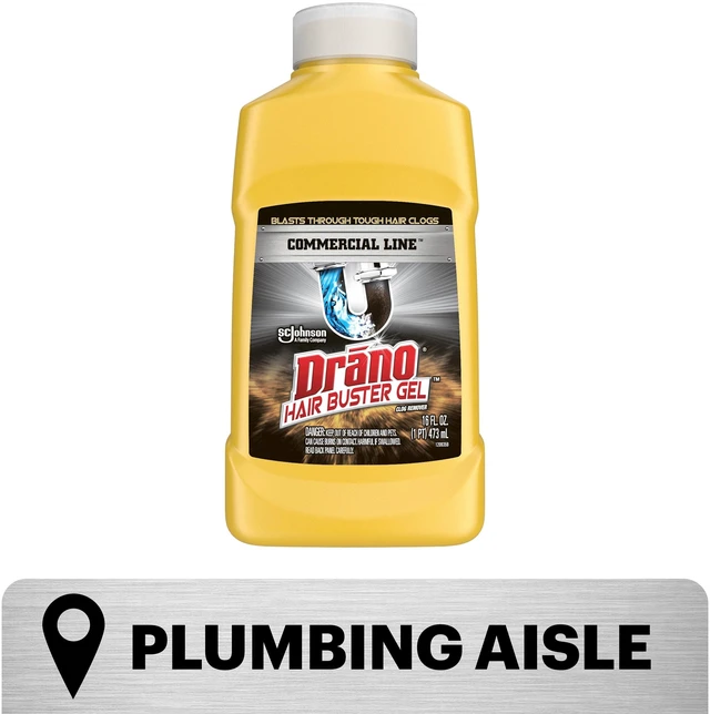 Alt view image 5 of 6 - Drano Hair Buster Gel Drain Clog Remover, Commercial Line, 16 fl oz