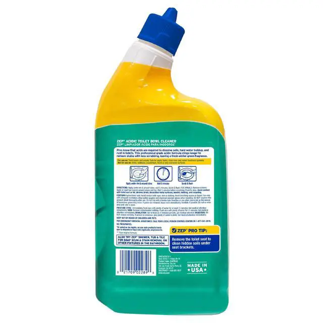 Alt view image 3 of 6 - Zep Acidic Toilet Bowl Stain Eraser, Wintergreen Scent, 32 fl oz