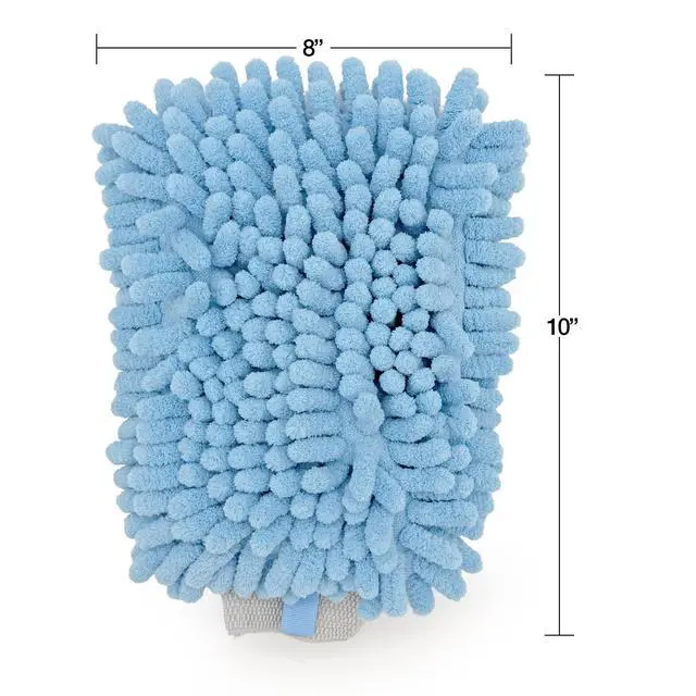 Alt view image 4 of 6 - Auto Drive Microfiber Car Wash Mitt, Blue, 1 Count
