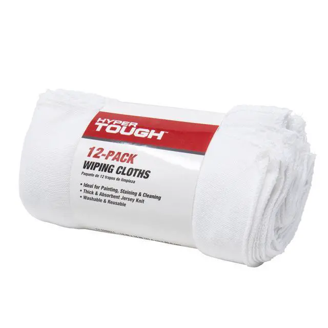 Alt view image 5 of 7 - Hyper Tough Natural Jersey Knit Multi-Purpose Wiping Cloths, 14" x 16", 12 Pack