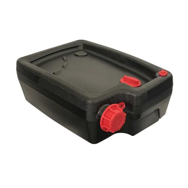 Alt view image 2 of 6 - Hyper Tough 10 Quart Automotive Drain Pan Container, HT-10QT-2025, Black